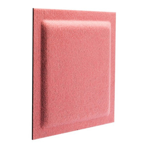 Decorative Wall Panel 30 x 30 cm, felt, square, pink