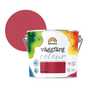 Beckers Matt Latex Paint Vaggfarg Colour 2.5l hot & spicy