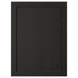 LERHYTTAN Door, black stained, 60x80 cm