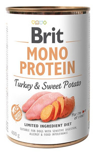 Brit Mono Protein Turkey & Sweet Potato Wet Food for Dogs 400g