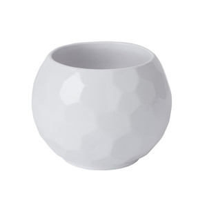 Ceramic Plant Pot GoodHome 14 cm, white ball