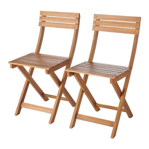 GoodHome Set of 2 Garden Chairs Virginia
