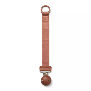 Elodie Details Wood Pacifier Clip - Burned Clay