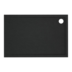 Acrylic Shower Tray Alta 80 x 100 x 4.5 cm, black