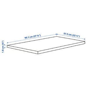 KOMPLEMENT Shelf, dark grey, 100x58 cm