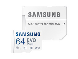 Samsung EVO Plus SDXC Card 64GB with Adapter MB-MC64KA/EU