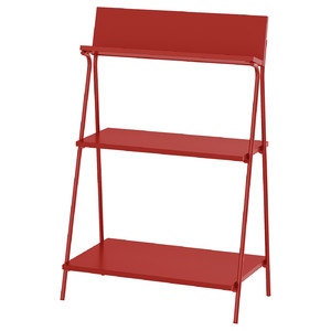 KRÖNIKÖR Open storage, red, 60x35x91 cm