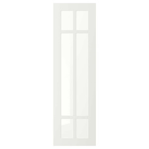 STENSUND Glass door, white, 30x100 cm