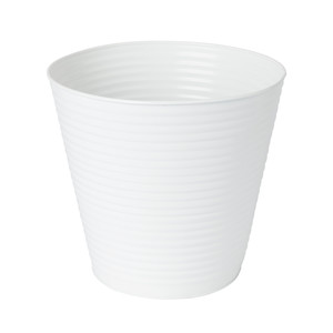 Plant Pot GoodHome 24 cm, steel, white