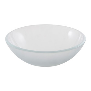 Countertop Glass Basin GoodHome Drina 38cm, frosted