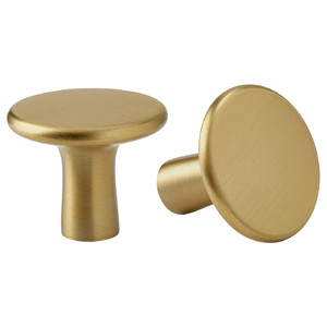KALERUM Knob, brass-colour, 30 mm