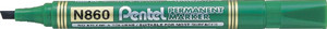 Pentel Chisel Point Marker N860 12pcs, green