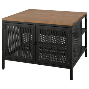 FJÄLLBO Storage table, black, 68x68x48 cm