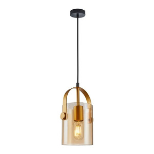 Pendant Lamp Nanesma 1 x 40 W E27, gold/amber