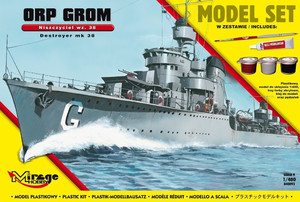 Mirage Model Kit Polish Destroyer ORP 'Grom' WWII 14+