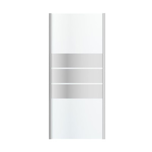 GoodHome Shower Panel Beloya 90 cm, chrome/mirror glass