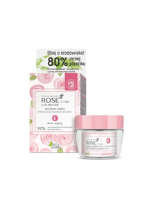 Floslek Rose for Skin Anti-Wrinkle Rose Night Cream Natural Vegan 50ml