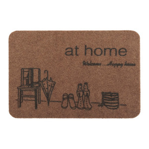 Door Mat Home 40x60cm, brown