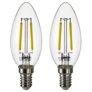 SOLHETTA LED bulb E14 250 lumen, chandelier/clear