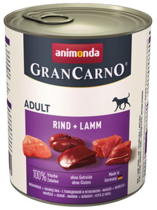 Animonda GranCarno Adult Beef & Lamb Wet Dog Food 800g