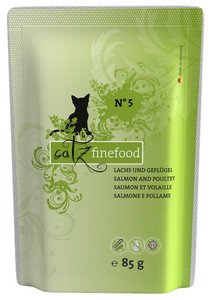 Catz Finefood Cat Food Salmon & Poultry N.05 85g