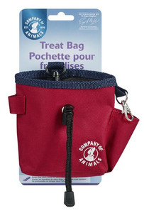 Clix Pouch for Dog Treats, red