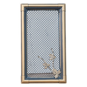 Parkanex Fireplace Air Vent Grille 16 x 32 cm, gold patina