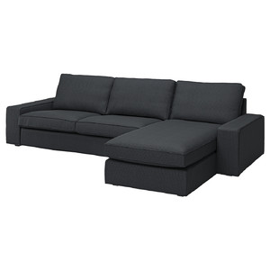 KIVIK 4-seat sofa with chaise longue, Tresund anthracite
