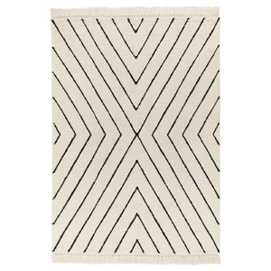 SÄNDNING Rug, high pile, white, 170x240 cm