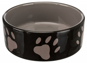 Trixie Ceramic Bowl 0.3L/12cm, black-grey