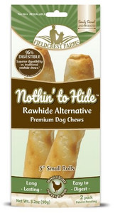 Nothin' to Hide Small Rolls Chicken Dog Chew 12.7cm 2pcs/90g