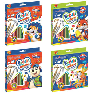 Bambino Triangular School Pencils 24 Colours