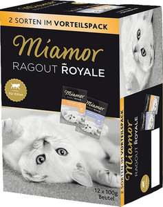 Miamor Ragout Royale Mix Kitten Cat Food in Jelly - Poultry, Venison 12x100g