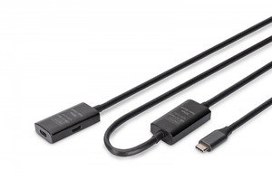 DIGITUS Active USB 3.2 Gen1 5G extension cable, USB-C - USB-C, 10m
