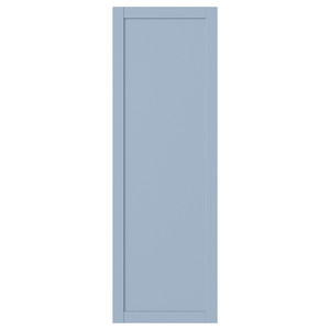 SANNIDAL Door with hinges, blue, 60x180 cm