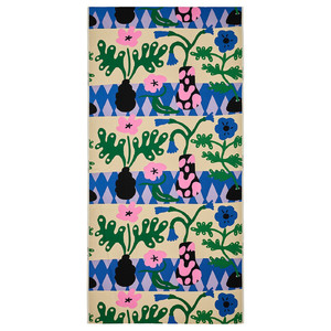 FJÄLLDRABA Pre-cut fabric, multicolour, 150x300 cm