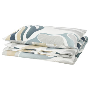 MYGGLASVINGE Duvet cover and pillowcase, multicolour, 150x200/50x60 cm