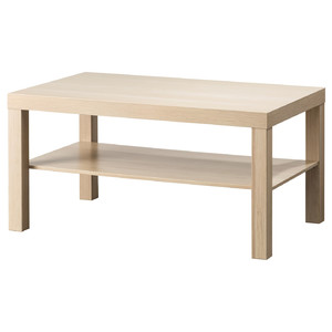 LACK  Coffee table, white stained oak effect, 90x55 cm
