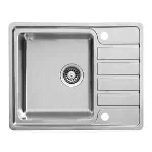 GoodHome Sink Quassia, silver