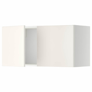 METOD Wall cabinet with 2 doors, white/Veddinge white, 80x40 cm