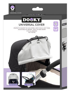 Dooky Universal Cover for Pram, Stroller, Car Seat Grey