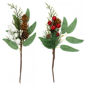 Decorative Christmas Branch Pick, Assorted Styles, 20 cm, 1pc