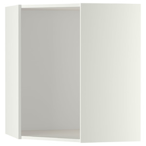 METOD Corner wall cabinet frame, white, 68x68x80 cm