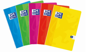 Notebook A5 60 Sheets Ruled Oxford Touch 5-pack, assorted colours