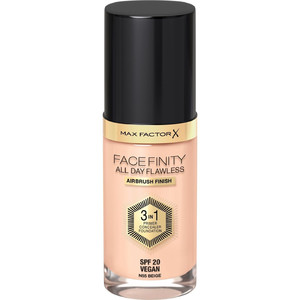 Max Factor Foundation Facefinity All Day Flawless 3in1 Vegan no. N55 Beige 30ml