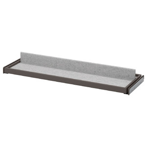KOMPLEMENT Pull-out tray with shoe insert, dark grey/light grey, 100x35 cm