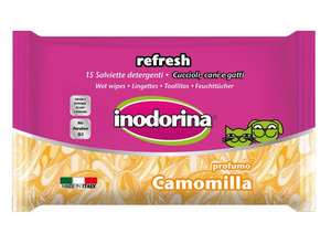 Inodorina Refresh Wet Wipes for Pets Camomilla 15pcs