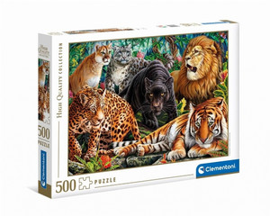 Clementoni Jigsaw Puzzle High Quality Collection Wild Cats 500pcs 10+