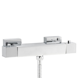 GoodHome Shower Mixer Tap Thermostatic Eforie, chrome