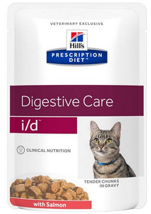 Hill's Prescription Diet i/d Feline with Salmon Digestive Care Cat Wet Food Pouch 85g